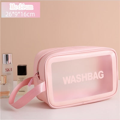 Portable Transparent Waterproof Travel Wash & Makeup Bag