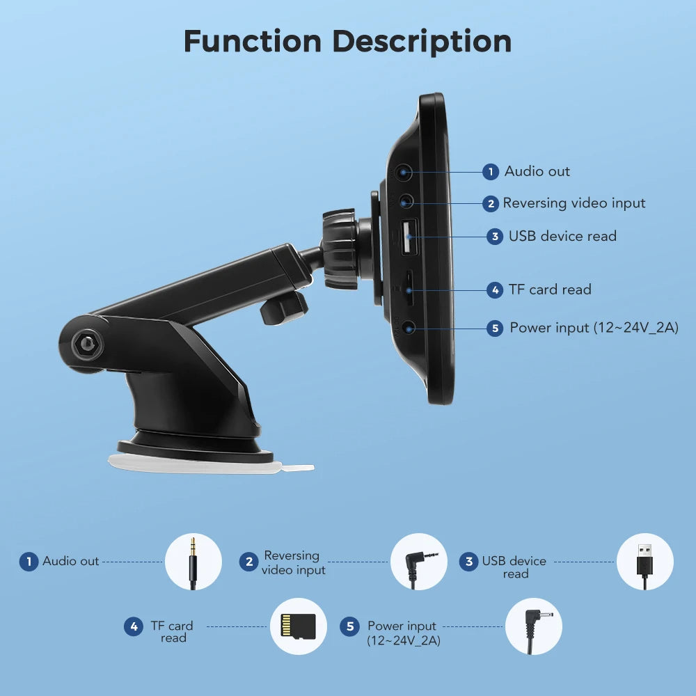 Universal 7-Inch Car Play System