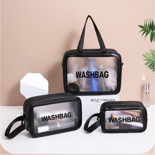 Portable Transparent Waterproof Travel Wash & Makeup Bag